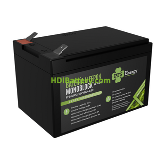 Batera de LiFePO4 PFS Energy 12.8V 15Ah | PFS-MK12-12V15Ah-C32